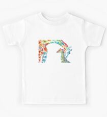 Giraffe Mommy and Baby Kids Tee