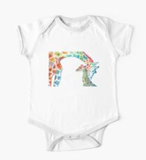 Giraffe Mommy and Baby One Piece - Short Sleeve