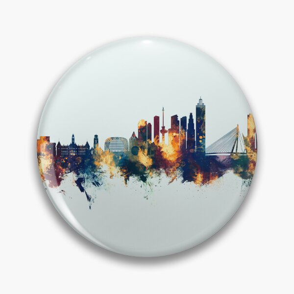 Artikelvorschau, Rotterdam The Netherlands Skyline entworfen und verkauft von ArtPrints.