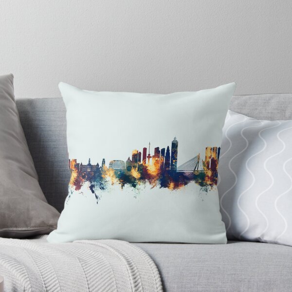 Item preview, Rotterdam The Netherlands Skyline designed and sold by ArtPrints.