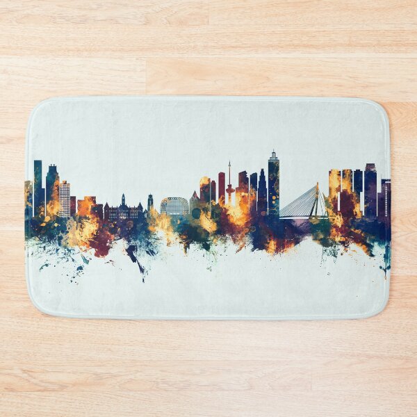Item preview, Rotterdam The Netherlands Skyline designed and sold by ArtPrints.