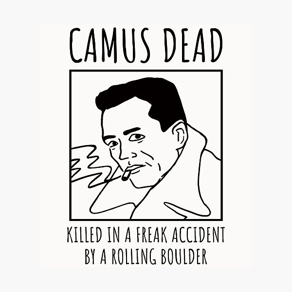 Item preview, Albert Camus designed and sold by unexaminedlife.
