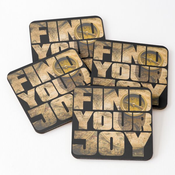 Item preview, Find Your Joy - Compass and Map designed and sold by Swags.