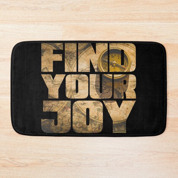 Item preview, Find Your Joy - Compass and Map designed and sold by Swags.