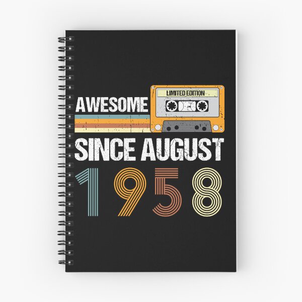 Item preview, Awesome Since August 1958 | Made In 1958 | August Birthday Quotes designed and sold by AMINE  ★★★★★.