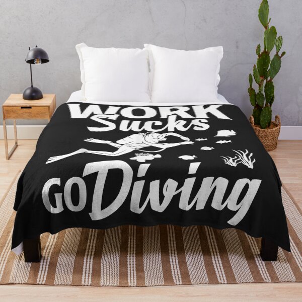 Item preview, Deep Sea Diver Funny Scuba Diving Work Sucks Go Diving Copy designed and sold by Corelli87.