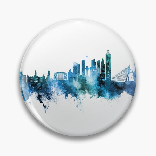Item preview, Rotterdam The Netherlands Skyline designed and sold by ArtPrints.