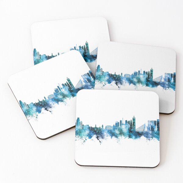 Item preview, Rotterdam The Netherlands Skyline designed and sold by ArtPrints.
