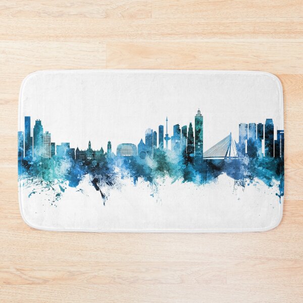 Item preview, Rotterdam The Netherlands Skyline designed and sold by ArtPrints.