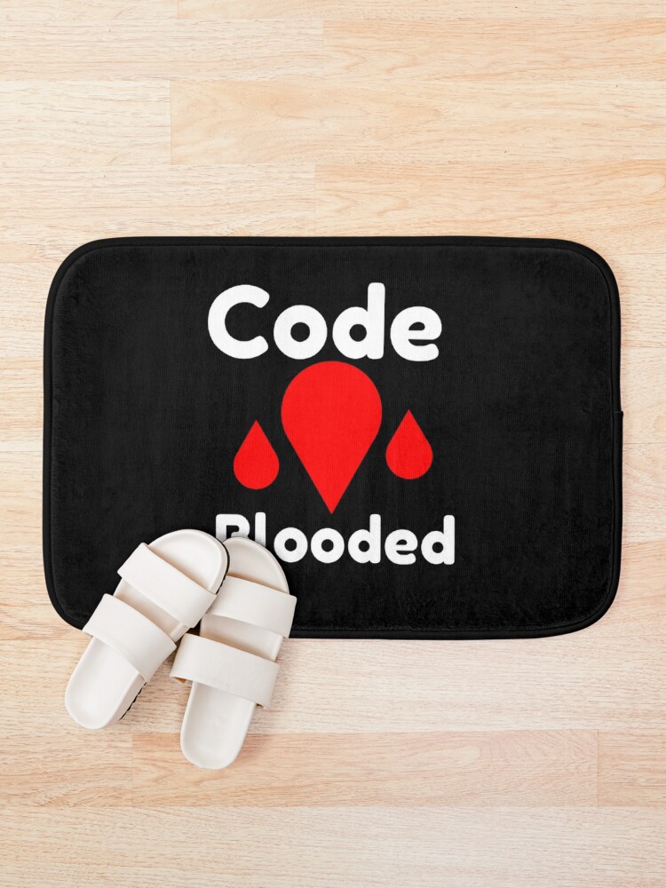 Thumbnail 1 of 6, Bath Mat, Code Blooded designed and sold by TheCodeChic.