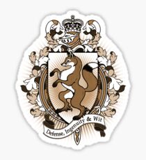 Fox Coat Of Arms Heraldry Sticker