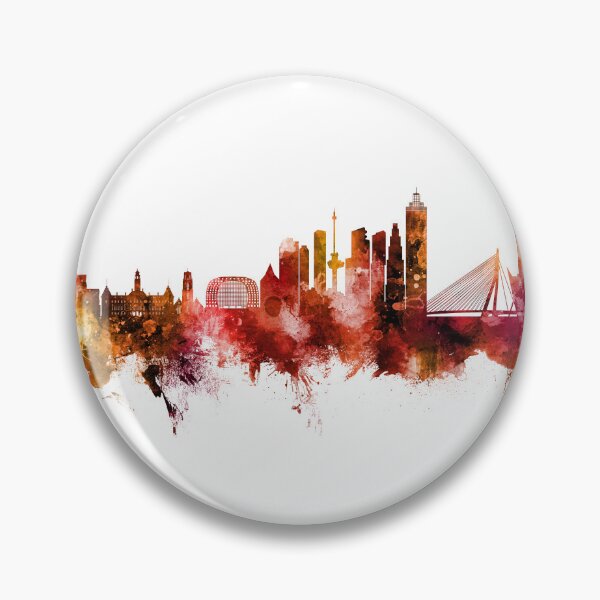 Item preview, Rotterdam The Netherlands Skyline designed and sold by ArtPrints.