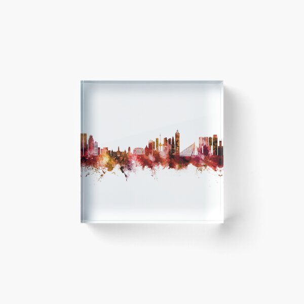 Item preview, Rotterdam The Netherlands Skyline designed and sold by ArtPrints.