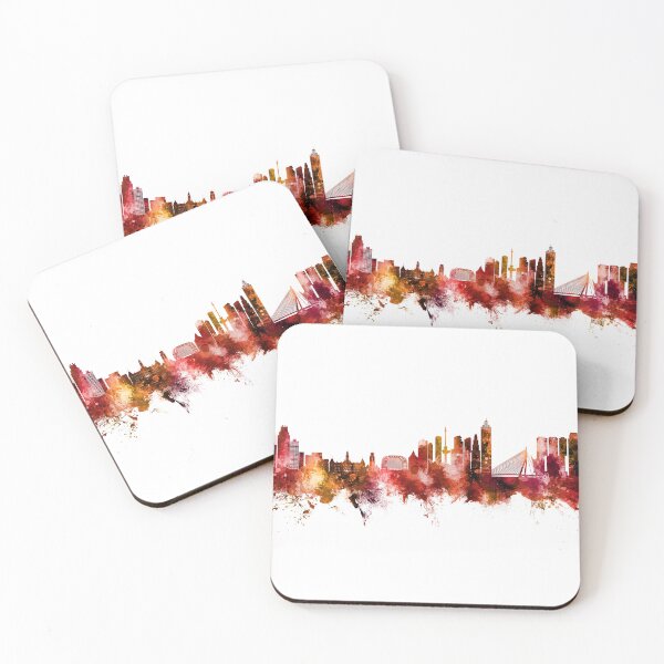 Item preview, Rotterdam The Netherlands Skyline designed and sold by ArtPrints.