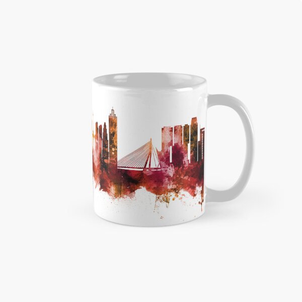 Item preview, Rotterdam The Netherlands Skyline designed and sold by ArtPrints.