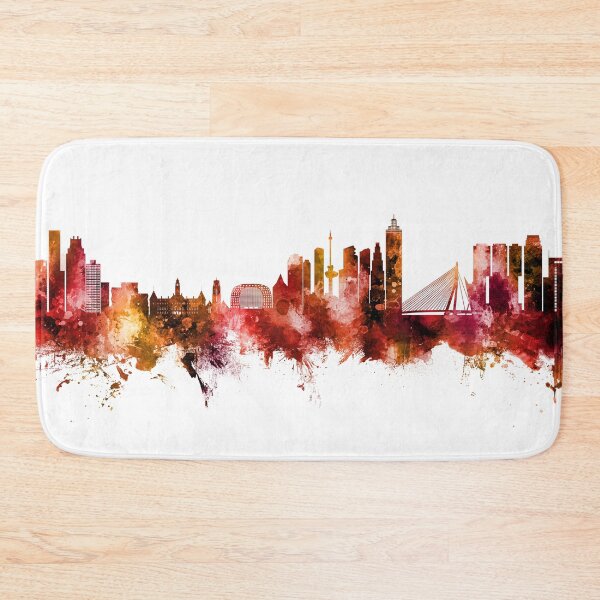 Item preview, Rotterdam The Netherlands Skyline designed and sold by ArtPrints.