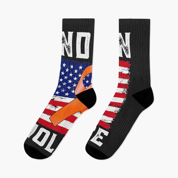 Item preview, End Gun Violence USA Flag Ribbon Anti Gun Awareness Day designed and sold by Corelli87.