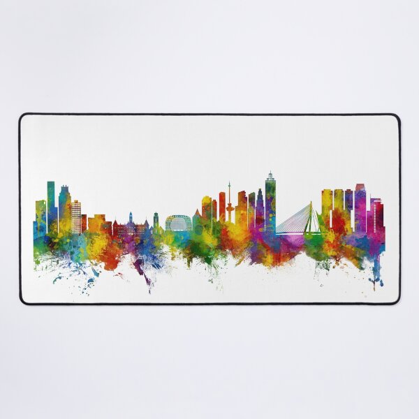 Item preview, Rotterdam The Netherlands Skyline designed and sold by ArtPrints.