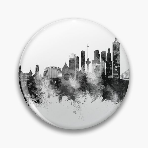 Item preview, Rotterdam The Netherlands Skyline designed and sold by ArtPrints.