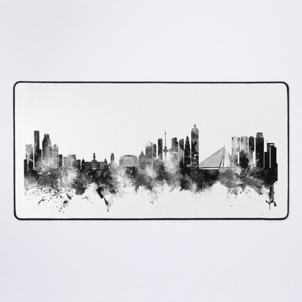 Item preview, Rotterdam The Netherlands Skyline designed and sold by ArtPrints.