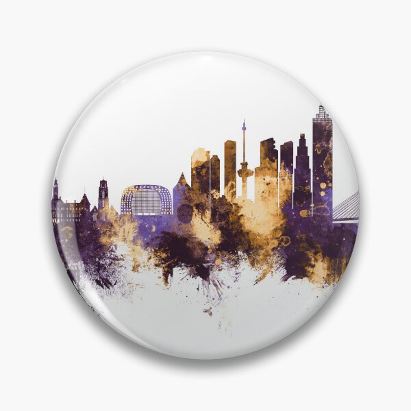Artikelvorschau, Rotterdam The Netherlands Skyline entworfen und verkauft von ArtPrints.