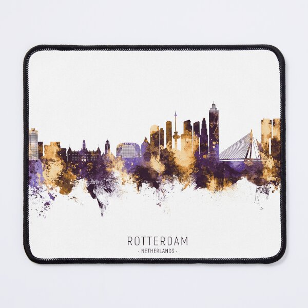 Item preview, Rotterdam The Netherlands Skyline designed and sold by ArtPrints.