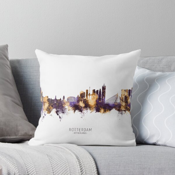 Item preview, Rotterdam The Netherlands Skyline designed and sold by ArtPrints.