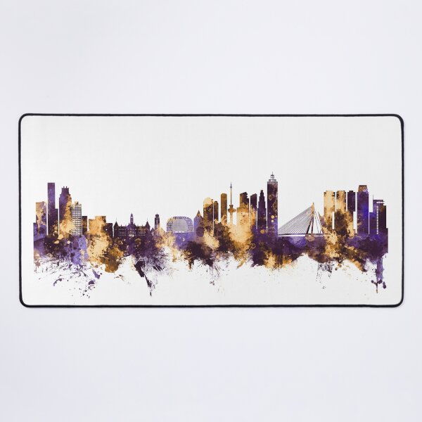 Item preview, Rotterdam The Netherlands Skyline designed and sold by ArtPrints.
