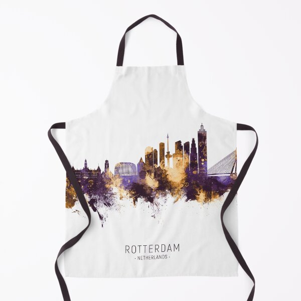 Aperçu de l'œuvre Rotterdam The Netherlands Skyline créée et vendue par ArtPrints.