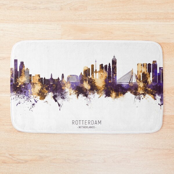 Item preview, Rotterdam The Netherlands Skyline designed and sold by ArtPrints.