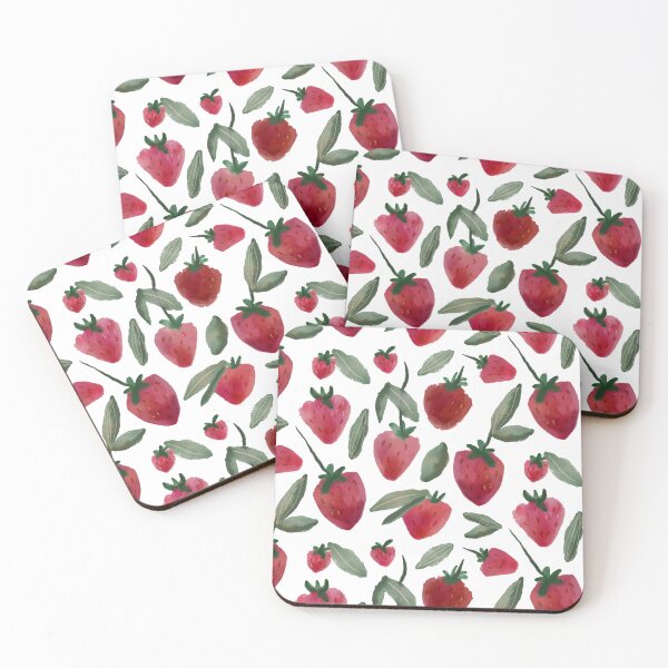 Item preview, Juicy Watercolour Strawberries designed and sold by RosalieReeves.