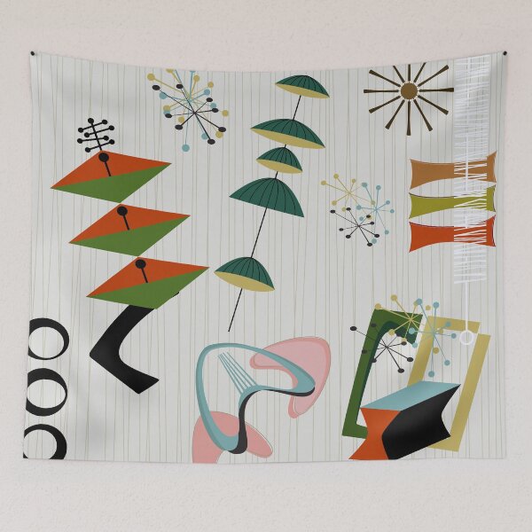 Item preview, Retro Eames-Era Atomic inspirado designed and sold by Makanahele.
