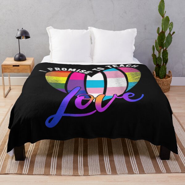 Item preview, I Promise To Teach Love LGBT-Q Pride Proud Ally Teacher designed and sold by Vignette2323.