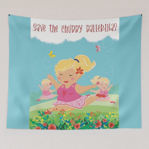 Item preview, Save the chubby ballerina! Body-positive art designed and sold by marina63.