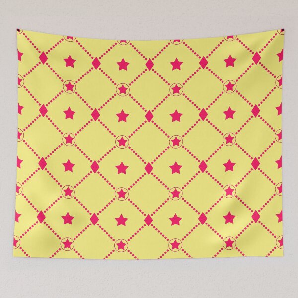 Item preview, Pastel Yellow and Red | Star and Diamond Pattern 25 designed and sold by rsty11.