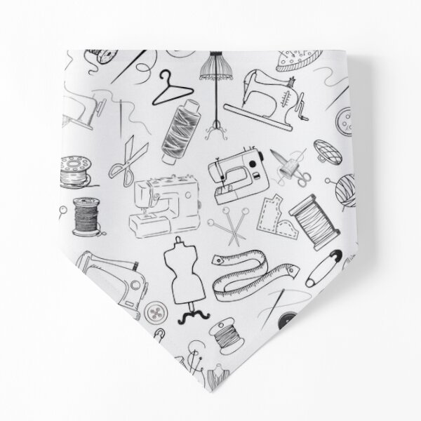 Pattern of sewing equipment for seamstresses Pet Bandana