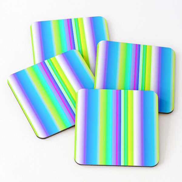 Item preview, blue green color palette | blue and green vertical striped designed and sold by lausn.