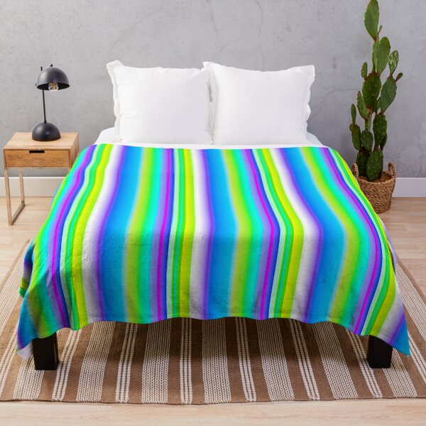 Item preview, blue green color palette | blue and green vertical striped designed and sold by lausn.