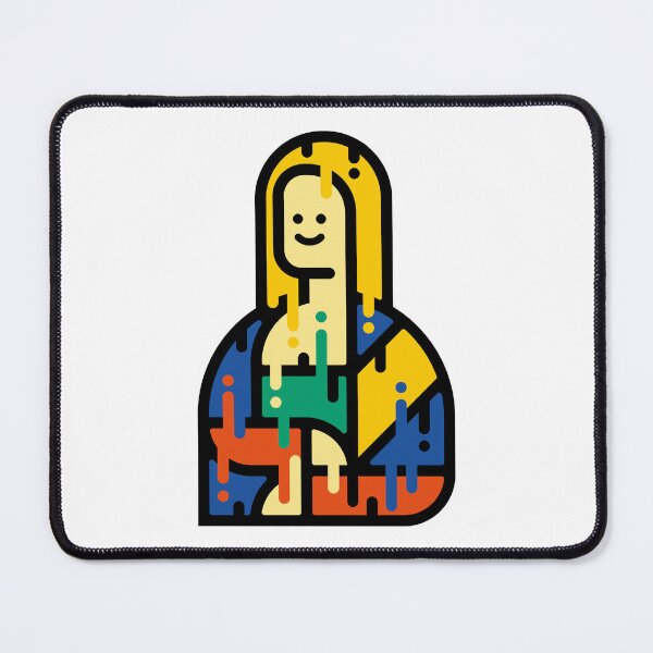 Item preview, Bold Bauhaus Interpretation Mona Lisa Dripping designed and sold by Designarko.