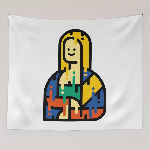 Item preview, Bold Bauhaus Interpretation Mona Lisa Dripping designed and sold by Designarko.