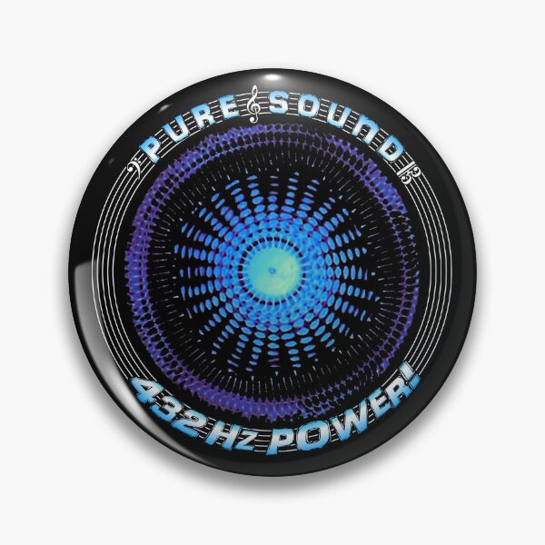 Item preview, PURE SOUND 432 Hz POWER 432 HERTZ MUSIC FREQUENCY Mandala Round Badge designed and sold by KoolDsignsMUSIC.