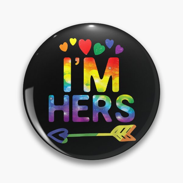 Artikelvorschau, Lesbian Couple Funny I'm Hers Matching LGBT Pride entworfen und verkauft von Vignette2323.