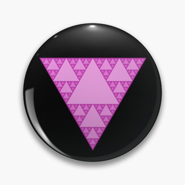 Item preview, Sierpinski Triangle as a Pink Triangle LGBTQ+ designed and sold by Happy Puppy Print On Demand.
