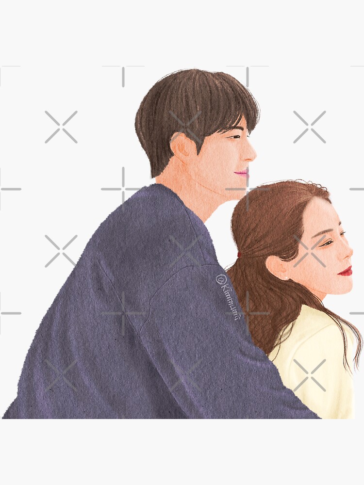 "Our Blues Young ok & Jeong jun" Sticker for Sale by kimmumii Redbubble