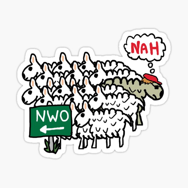 Item preview, Anti NWO New World Order designed and sold by Mark-Ewbie.