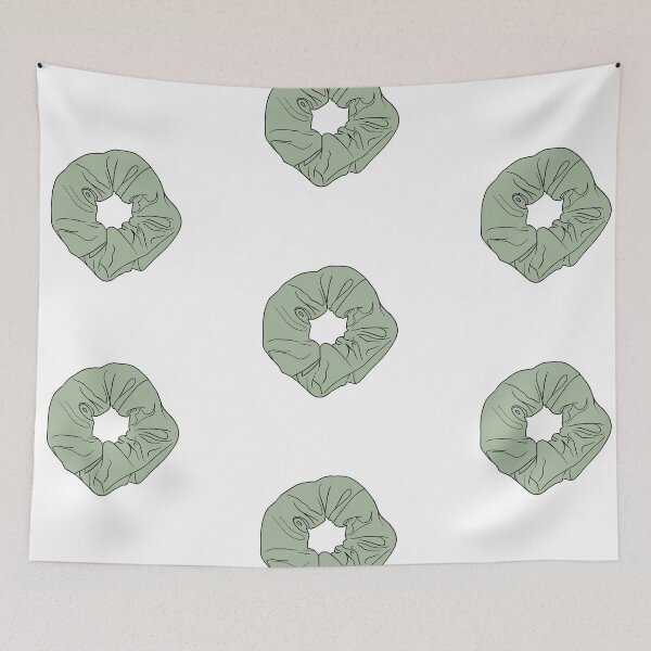 Item preview, Matcha green scrunchie designed and sold by Zezeye.