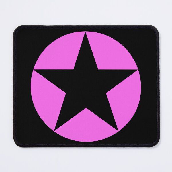 Item preview, Pink 5-point star, or pentagram designed and sold by effervescence.