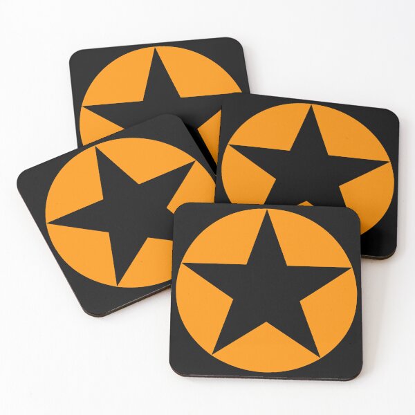 Item preview, Orange 5-point star, or pentagram designed and sold by effervescence.