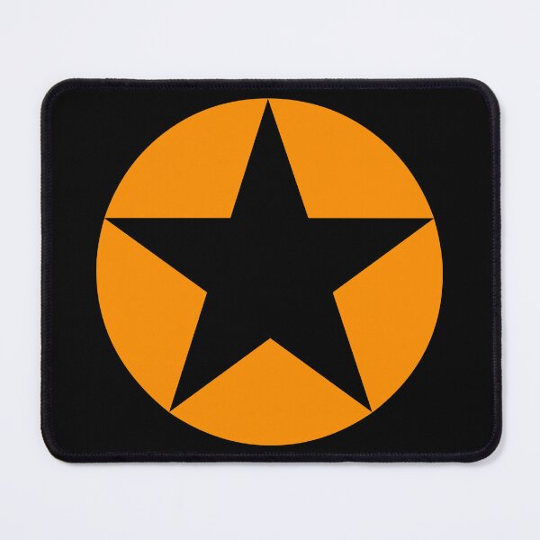 Item preview, Orange 5-point star, or pentagram designed and sold by effervescence.