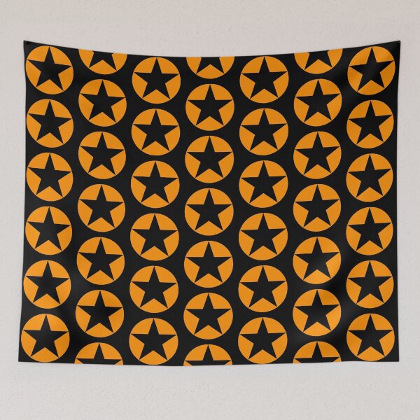 Item preview, Orange 5-point star, or pentagram designed and sold by effervescence.